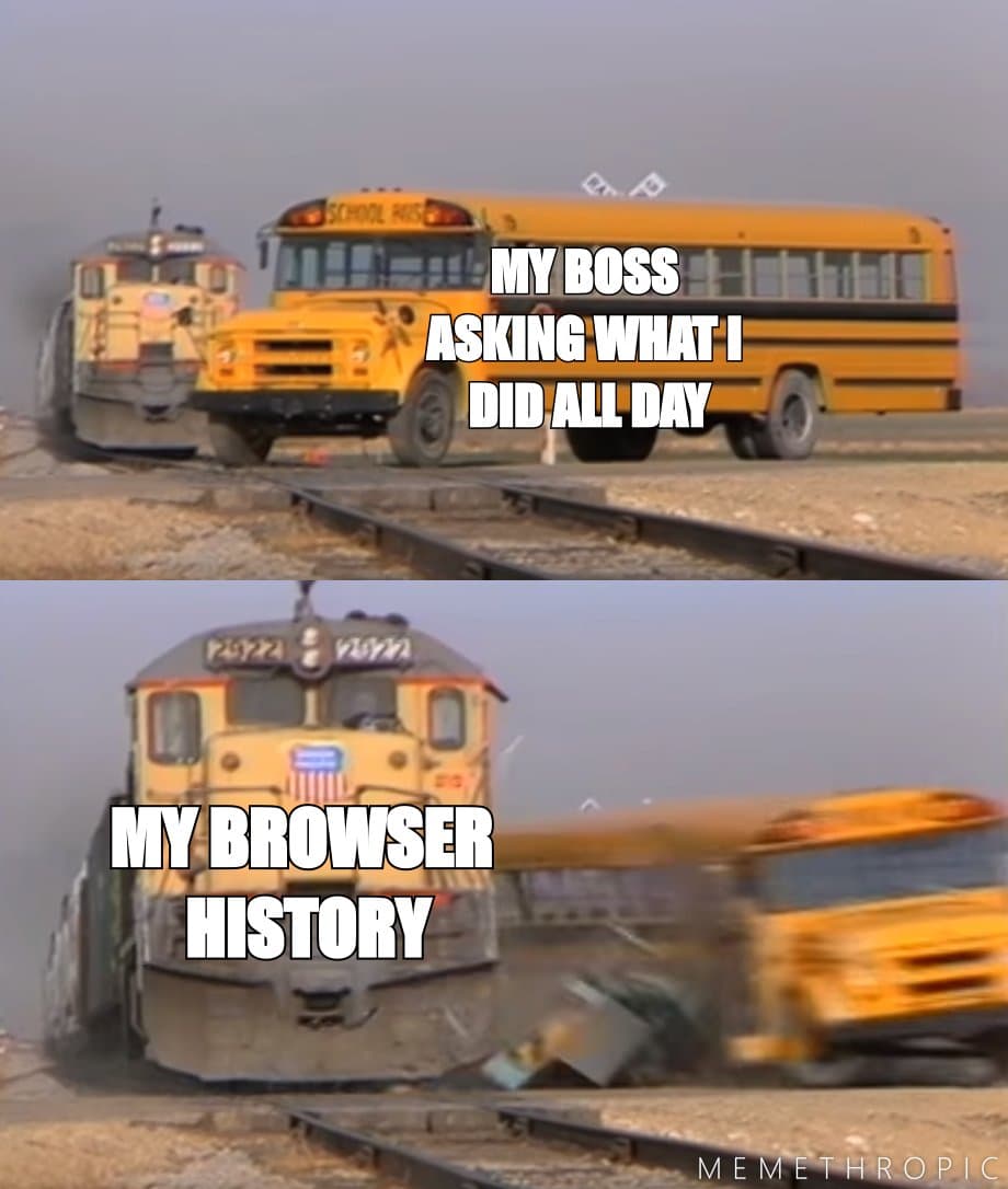 A Train Hitting A School Bus meme template