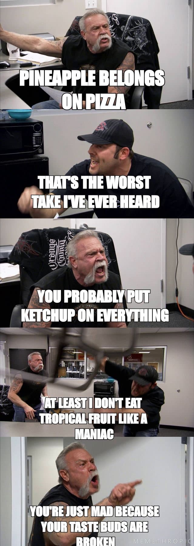 American Chopper Argument meme template