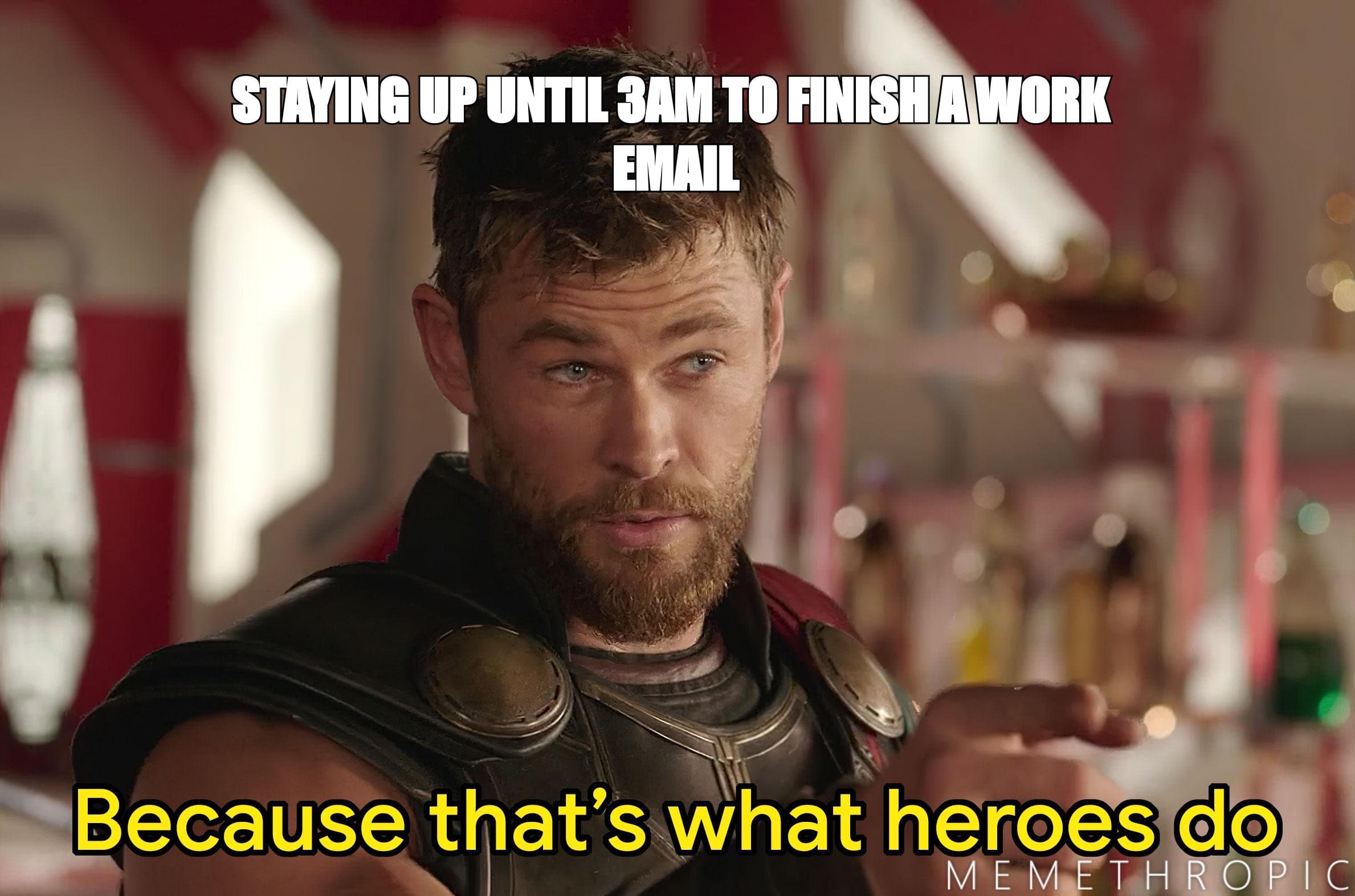 Avengers thor because that_s what heroes do meme template