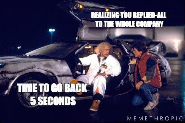 Back To The Future meme template