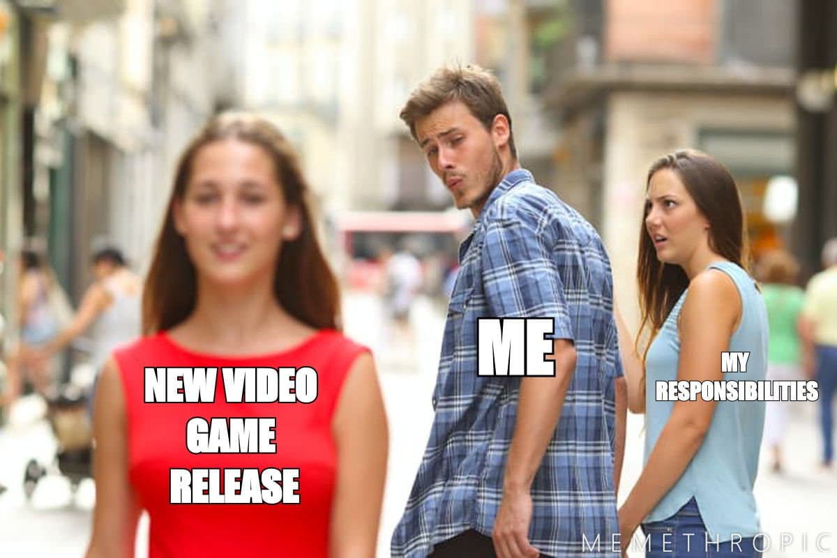 Distracted Boyfriend meme template